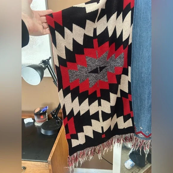 Desigual Blue Denim Fabric Poncho Shirt, U - Picture 7 of 12